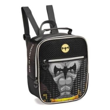Imagem de Lancheira Térmica Batman Morcego Escolar Herói Infantil Denlex-Masculino
