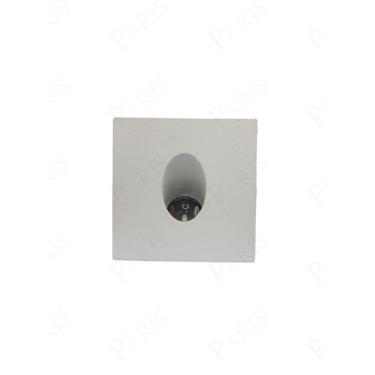 Imagem de Balizador de Embutir Solo Piso Plus Quadrado Branco Led 3W 3000K Bivolt IP65