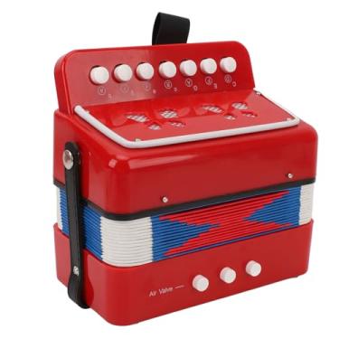 Imagem de Alomejor Acordeão Infantil Com 7 Teclas, 2 Baixos, Botão de Brinquedo, Instrumento Educacional Musical Com Fivela de Cinto para Crianças