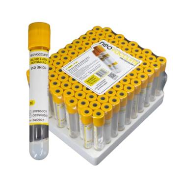 Imagem de Tubo de Coleta a Vácuo Vidro EDTA K3 4 ml - 100 Unidades