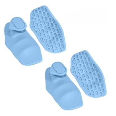 Imagem de Luva para Musculação Treino Grip Protetor de Mão Cross Fit Antiderrapante Halteres e Barras(KIT 2 Pares Azul)