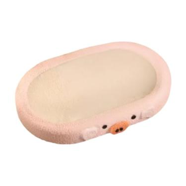 Imagem de Generic Arranhador de sisal para gatos de interior, protetor de móveis com desenho de porco e almofada para arranhar para gatos e gatinhos, Rosa