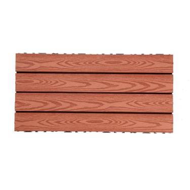 Imagem de SPXMQSS Azulejos de deck compostos ao ar livre, azulejos de piso de jardim, azulejos de plástico de madeira resistentes ao desgaste para uso interno e externo 30 x 60 x 2,2 cm C 12 peças