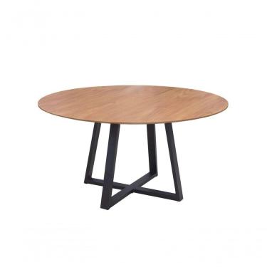 Imagem de Conjunto Mesa Oliva 150cm 8 Cadeiras Confort Laminado Gol Decor Cinamomo-preto-marrom-branco