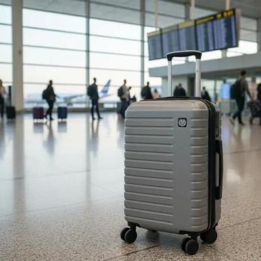 Imagem de Mala de bordo pequena 10kg padrão anac Avião cross - IKA, Cinza