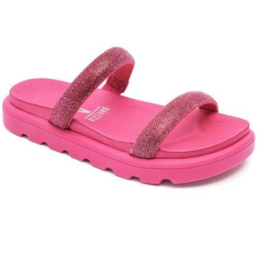 Imagem de Papete Vizzano Feminina Strass Brilho Tratorada Original, Pink, 38
