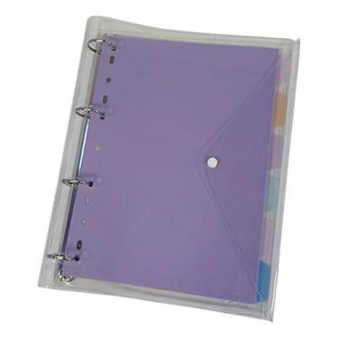 Imagem de Fichário Universitário Argolado Cristal Transparente Bloco 96 folhas T