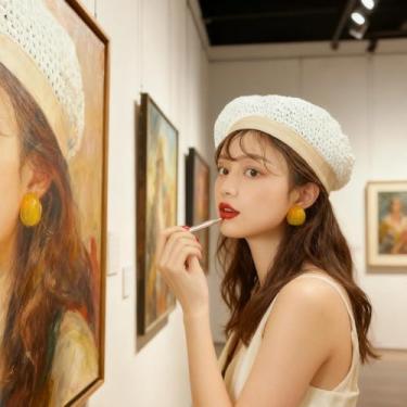 Imagem de 1 pincel retrátil para maquiagem labial, batom, brilho labial, telescópico, uso duplo, ferramenta de beleza com tampa protetora