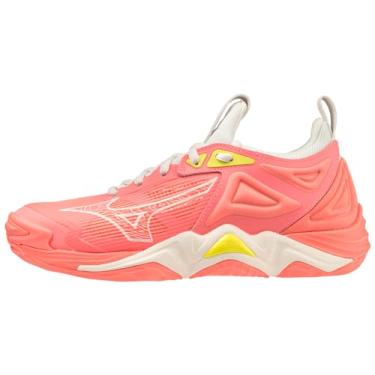 Imagem de Mizuno Tênis feminino de vôlei Wave Momentum 3, Coral doce, 42