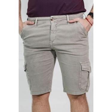 Imagem de Bermuda Masculina Sarja Color Cargo Elastano Anticorpus-Masculino