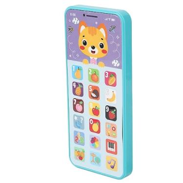 Imagem de aqxreight Brinquedo para Telefone Celular para Bebês, 18 Botões, 6 Modos de Carregamento USB, Multifuncional, Educação Precoce, Simulação, Telefone para Crianças, Brinquedos para , Celular Laranja,