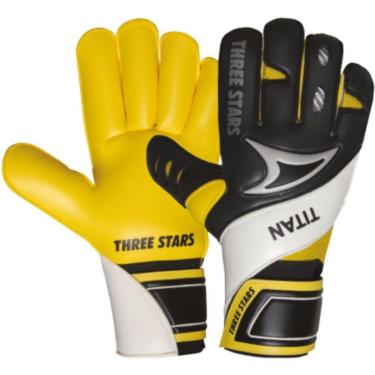 Imagem de Luva Goleiro Profissional Three Stars Titan  Branco PEQUENA = 8-Unissex