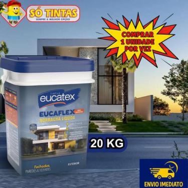 Imagem de Borracha Líquida Impermeabilizante Eucatex 20kg, Tinta Emborrachada In