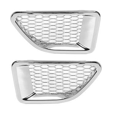 Imagem de Paralama do carro lado fluxo de ar aberturas grade prata substituição fluxo de ar capa para esporte l320 2006-2009