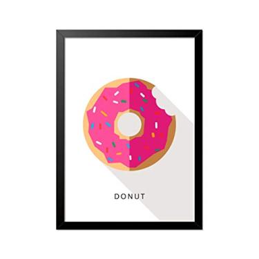 Imagem de Quadro Poster Simpsons Donut Minimalista 33x23cm