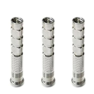 Imagem de yeseje 125/100/50/25/ Inserções de seta de latão e alumínio de grão adequadas para eixos de flecha ID.245 OD .303 (7,7 mm) conectando pontes de tiro com arco para prática de carburador de alvo (pacote