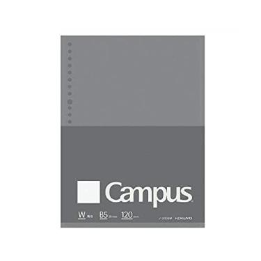 Imagem de Kokuyo Papel de folha solta campus para fichários, tipo comercial, escrita suave Sarasara, B5, pautado simples, 26 furos, 120 folhas, pH neutro, resistente a sangramento, importação do Japão