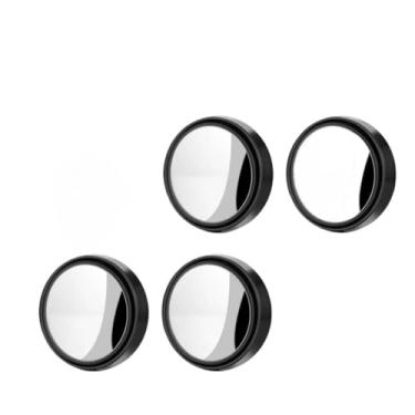 Imagem de Kit Ponto Cego Retrovisor para Carro - Espelho Convexo Adesivo Ajustável Anti Pontos Cegos (Kit 02 Pares (4 Espelhos))