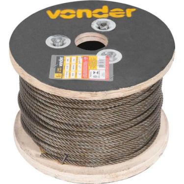 Imagem de Cabo Aço Polido 7.94mm 6x19S Com Alma De Fibra Vonder