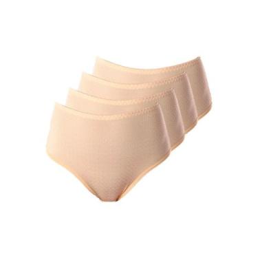 Imagem de Kit com 4 Calcinhas Alta Nova Bibelô Demillus 57487, Amarelo, M