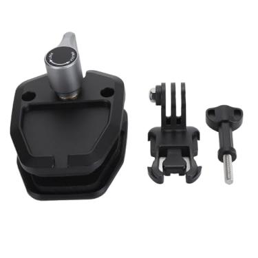 Imagem de Mbeysaq Suporte otimizado para câmera de para-brisa de motocicleta feito de liga de alumínio. Projetado para câmeras de ação como X4, ONE X2, Ace Pro, 3 e outras câmeras esportivas