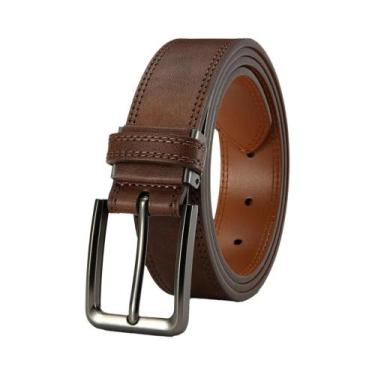 Imagem de Cinto Masculino De Couro PU Multicolorido Com Fivela Automática De Alt