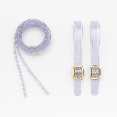 Imagem de Par De Tornozeleira Para Sandalia Rasteira Scarpin Ajustavel Fivela Ba