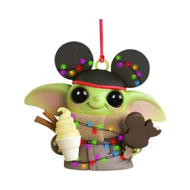 Imagem de Decoração De Árvore De Natal Mickey E Minnie Mouse 2D, Ornamento Suspe