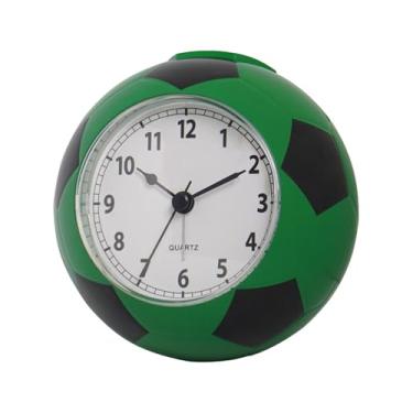 Imagem de Kuntesetty Despertador de Futebol, Relógio de Mesa Decorativo E Silencioso, Bonito E Portátil em PP, para Escritório, Quarto, Sala de Estar, Adequado para Decora, Verde, Tamanho real