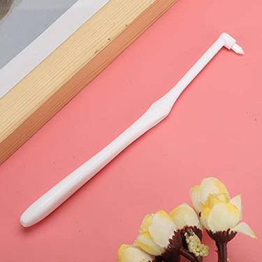 Imagem de Semme Escova de Dentes Ortodôntica, Cabeça Pequena, Cerdas Macias, Limpeza Dentária para Usuários de Aparelho, 3 Pacotes, Verde, Rosa, Vermelho, Branco e Azul (Branco)