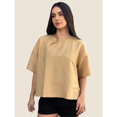 Imagem de Camiseta Feminina Em Linho Colcci-Feminino