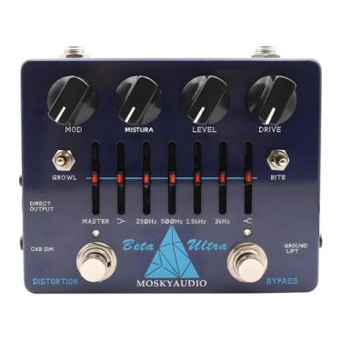 Imagem de Pedal De Efeito De Distorção Com Pré-Amplificador Ultra Bass De 6 Band