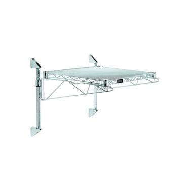 Imagem de Quantum WC14-CB2430C Suporte de parede de poste de prateleira única em cantilever resistente com (2) suporte de montagem (2) cantilevers de 61 cm | para loja de varejo de logística de armazém |