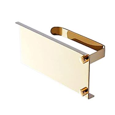 Imagem de Mingzhe Aço Inoxidável Dourado Grande Armazenamento Banheiro Suporte de Higiênico Montado na Parede Organizador de Rolo Tecido