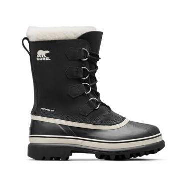 Imagem de SOREL - Bota feminina impermeável Caribou para o inverno, Preto/Pedra, 6