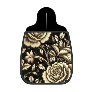 Imagem de Lixeira De Carro Organizador Lixinhocar Rosas Bege Clássicas