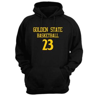 Imagem de Blusa Moletom Capuz Basquete Golden State Basketball Núm 23 - Loja Cli