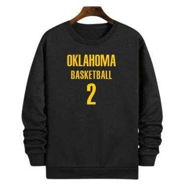 Imagem de Blusa Moletom Gola Basquete Oklahoma Basketball número 2 - Loja Click 