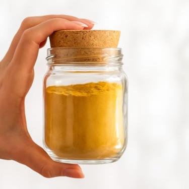 Imagem de Kit Potes de Vidro 200ml com Tampa Hermética para Temperos, Doces, Geleias, Mel e Conservas de Cozinha (4 potes sem adesivo)