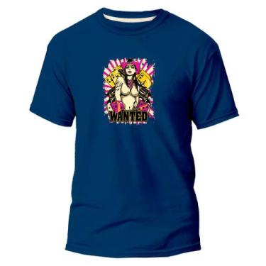 Imagem de Camiseta Básica Algodão Premium Estampa Digital Wanted Dtf - Pavesi, A