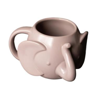 Imagem de Xícara de cerâmica moderna em forma de animal com alça caneca de café com leite, fofo, casa, escritório, chá, cacau, leite, café, utensílios para bebidas