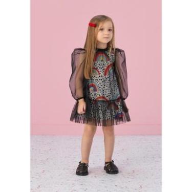 Imagem de Vestido Infantil Inverno Fun Pet Tule Preto Mon Sucré-Feminino