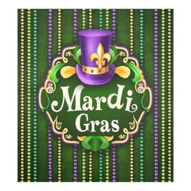 Imagem de Blueangle Capa de ímã de lava-louças padrão vintage Mardi Gras, decoração da capa frontal da máquina de lavar louça, adesivos de eletrodomésticos, adesivos de eletrodomésticos, 58 cm C x 66 cm adesivo