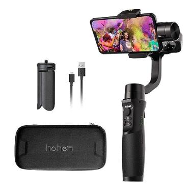 Imagem de Hohem Estabilizador cardan iSteady Mobile+ de 3 eixos para iPhone 14/13/12/11/mini/Plus/Pro/Max e smartphones Android, suporta iniciação/rastreamento facial/modo esportivo, aplicativo hohem Joy