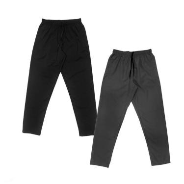 Imagem de Kit 2 Calças de Tactel Black Bear Lisa Básica Masculina Casual-Masculino