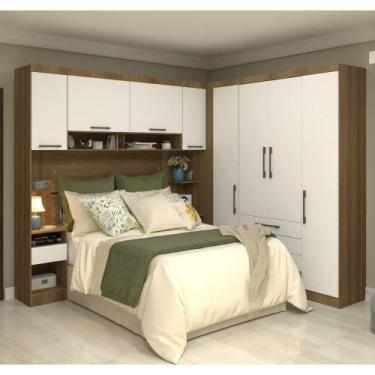 Imagem de Guarda Roupa Dormitório Modulado Paris Casal Queen 1,58 m Canto Reto -