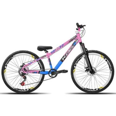 Imagem de Bicicleta aro 26 KOG Freeride, Rosa, Azul 2