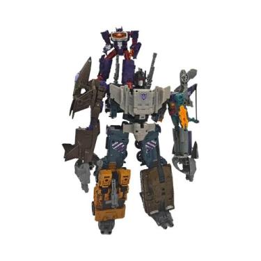 Imagem de Brinquedos Robôs De Transformação 6IN1 HaiZhiXing Defensor Bruticus Su