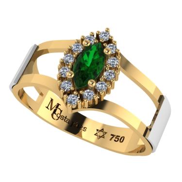 Imagem de Anel Formatura medicina veterinaria  Ouro 18K Aro Duplo Navete