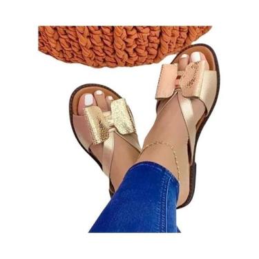 Imagem de Sandálias Casuais Femininas De Verão Com Laço Borboleta, Sapatilhas Co